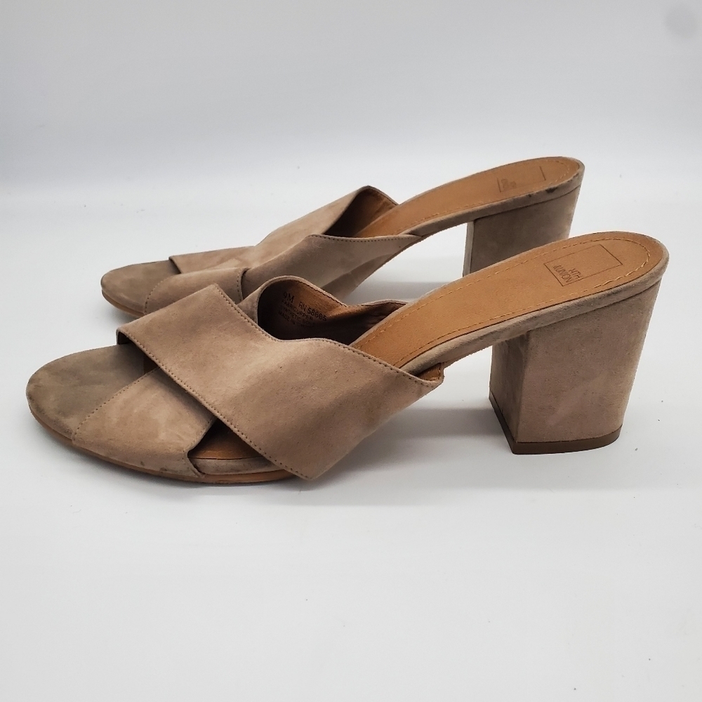 14th & Union Hayzel-Fab Block Heels Slip On Shoes Women's Size 9M